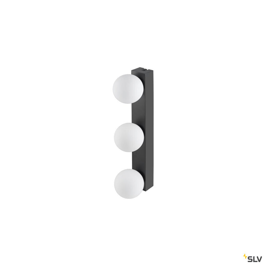Applique murale SUN noire, L 46 cm