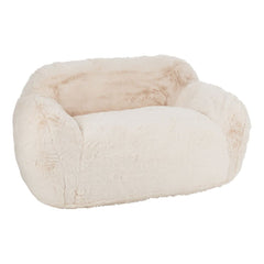 Sofa Crème Polyester Grand