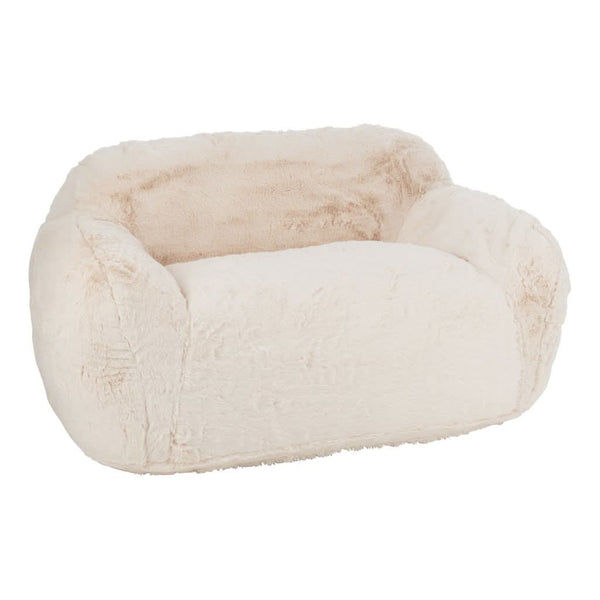 Sofa Crème Polyester Grand