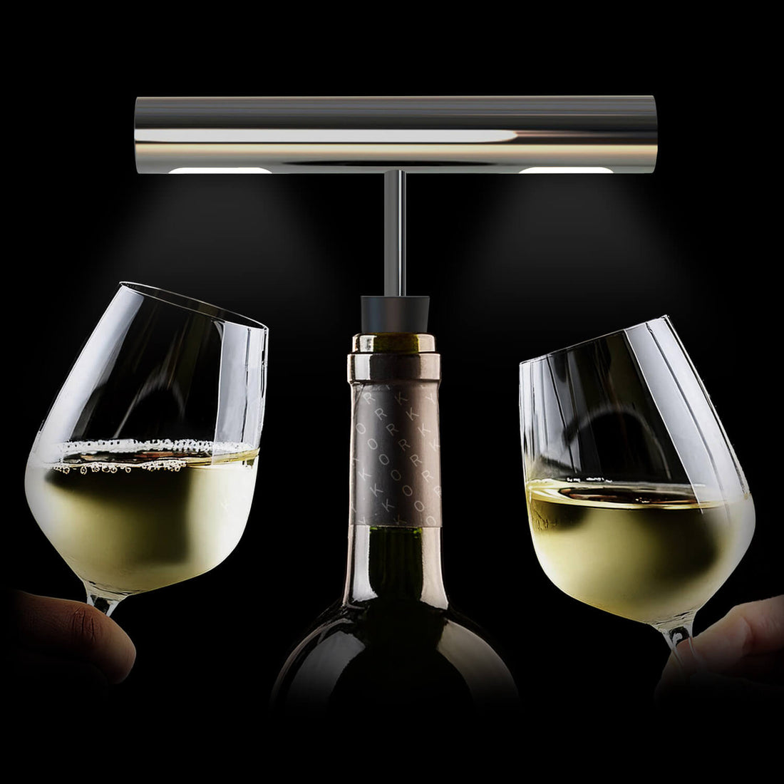 Lampe extérieure Korky argentée