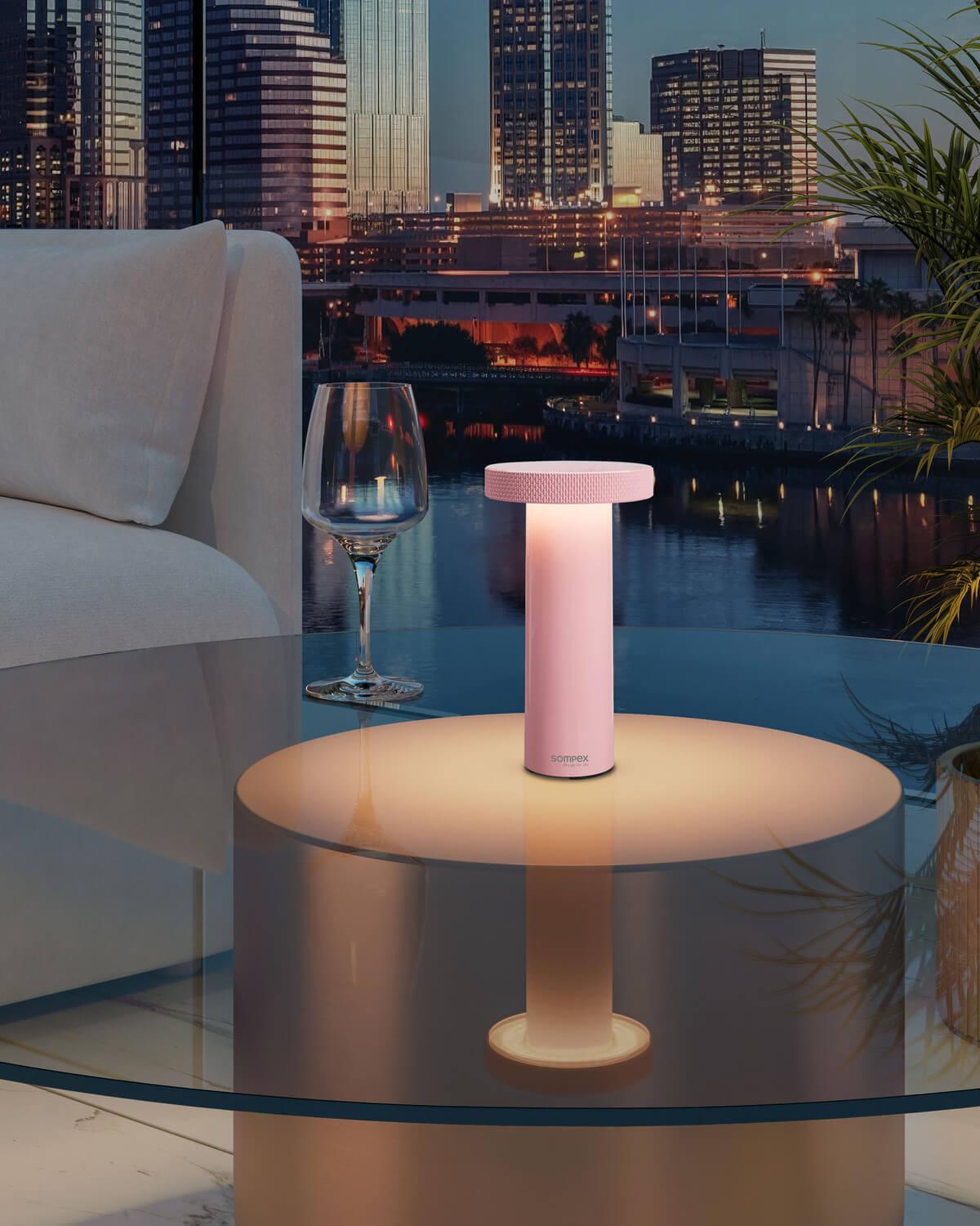 Lampe extérieure Volume rose (78536)