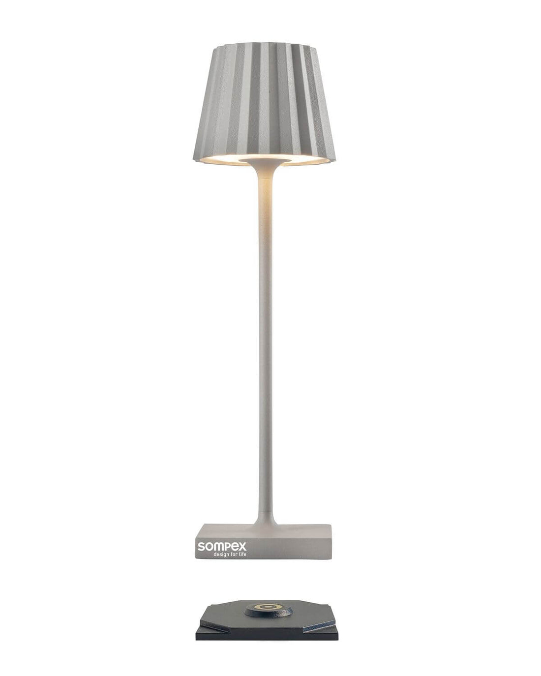 Lampe à poser sans fil Troll Nano grise