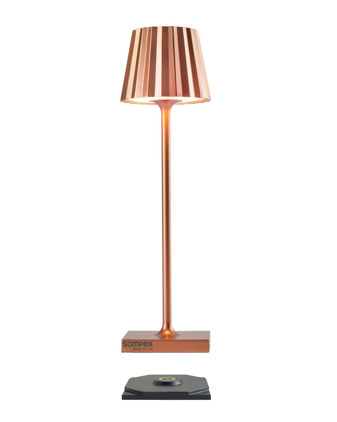 Lampe à poser sans fil Troll Nano cuivrée