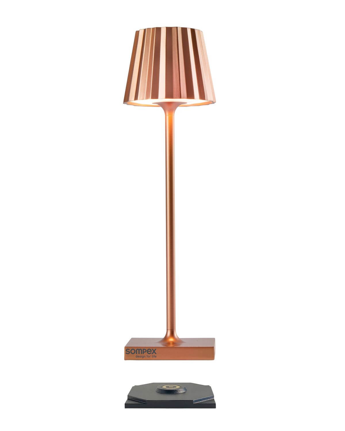 Lampe à poser sans fil Troll Nano cuivrée