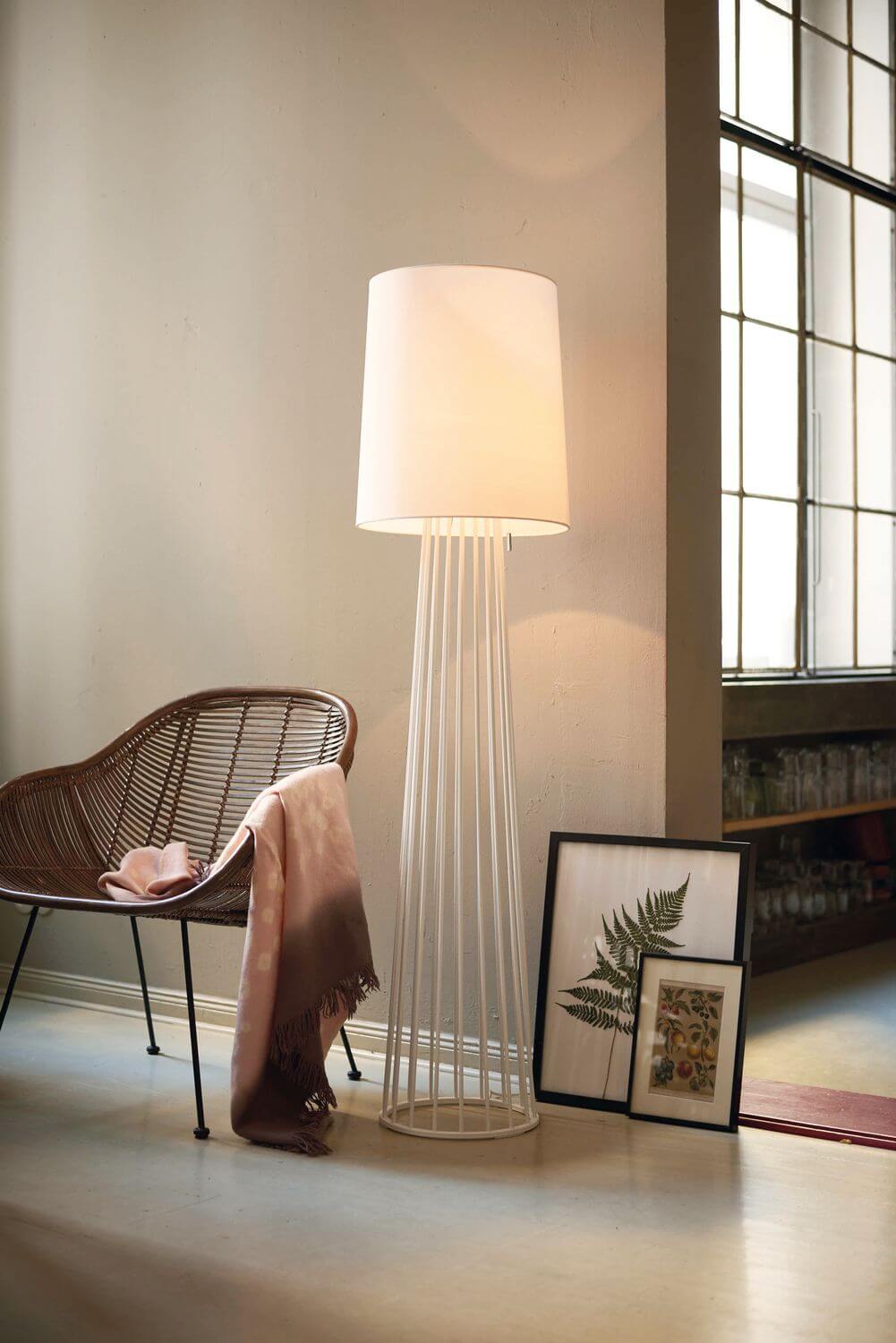 Lampadaire salon | Mailand Blanc