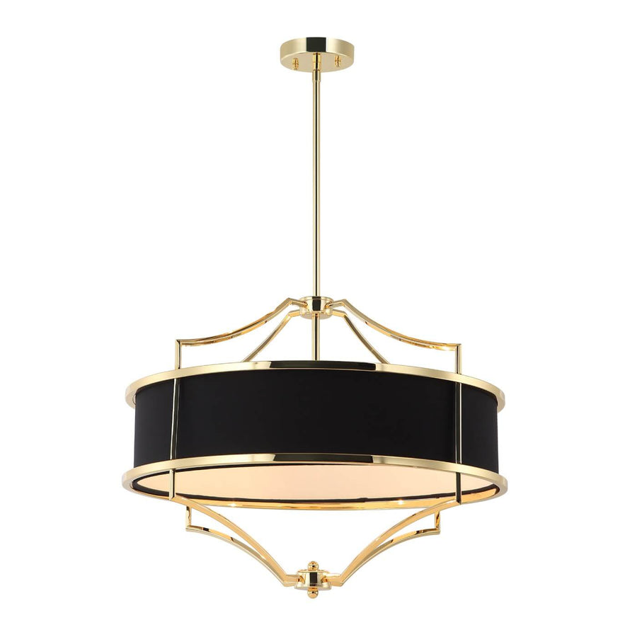 Suspension Stesso M, abat-jour tissu