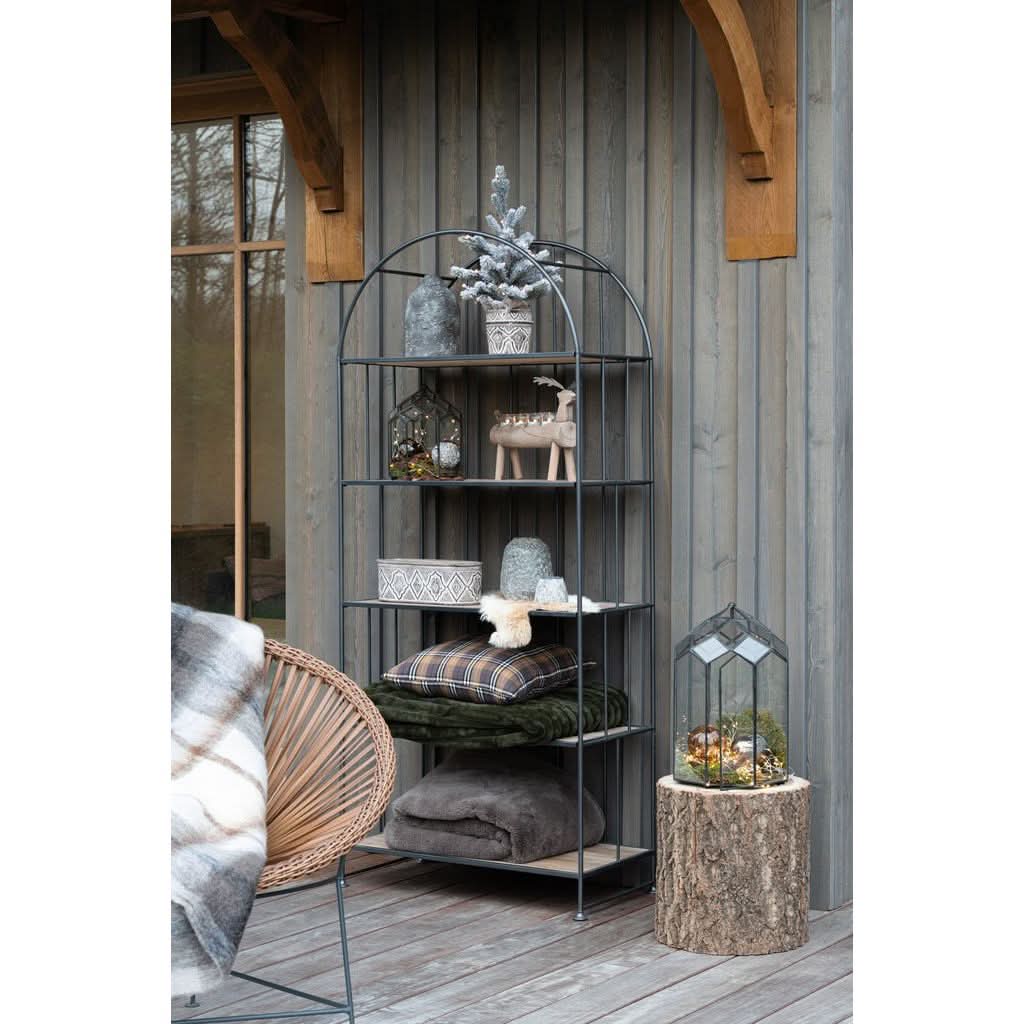 Supports Ronds Métal Bois Marron - Designix