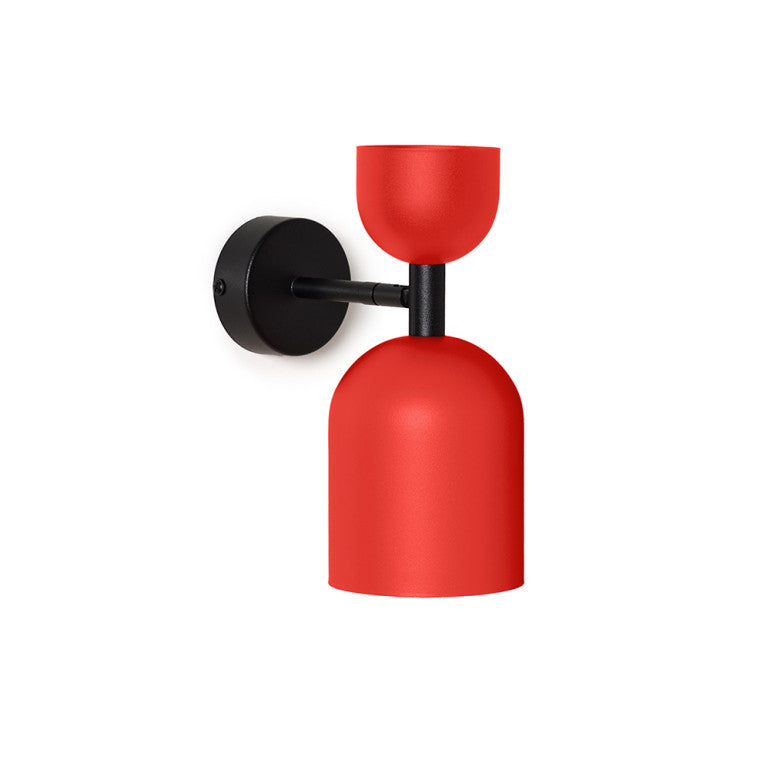Applique murale SUPURU Rouge orange, tube noir