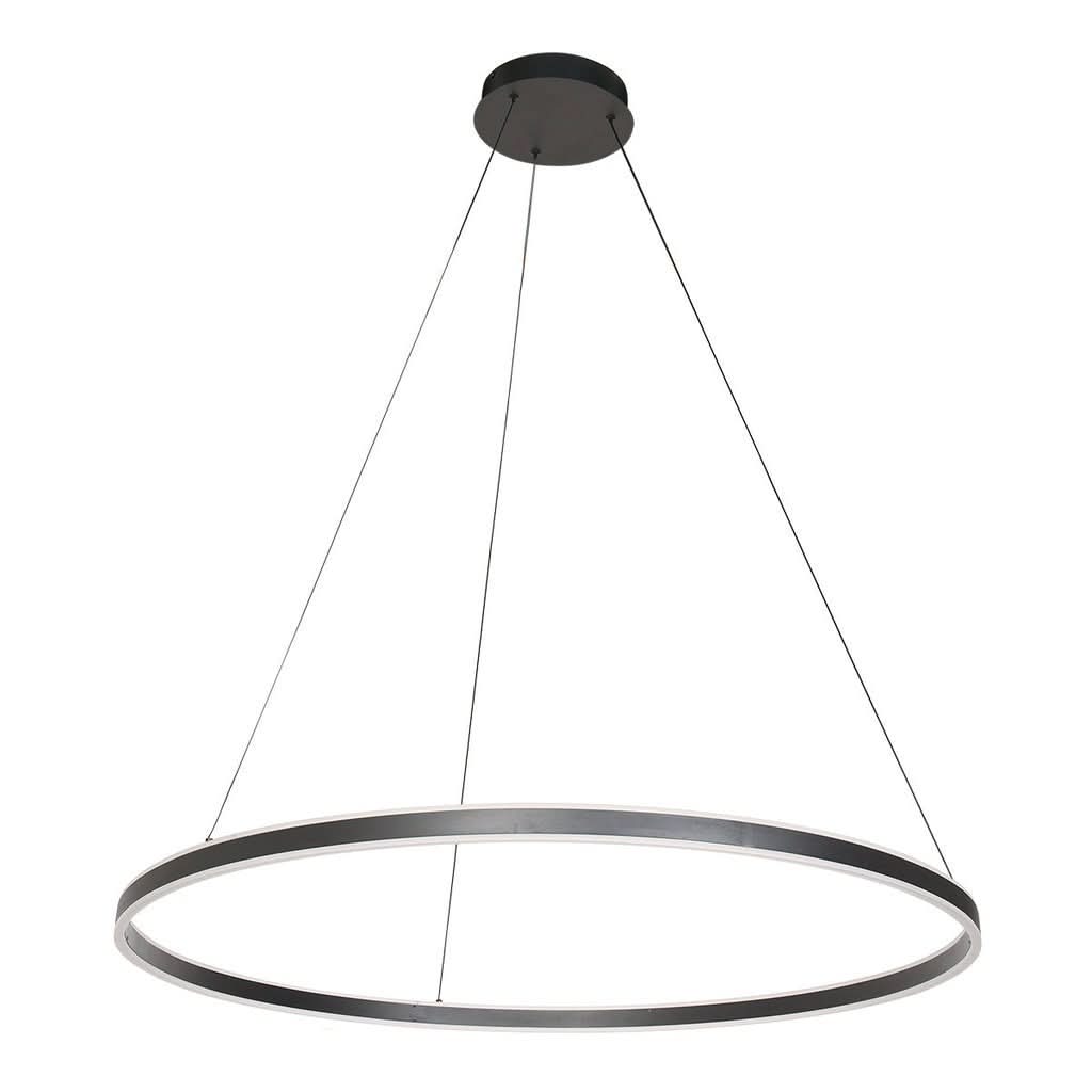 Suspension Anneau Noir Contemporain | Anir