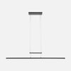 Suspension barre led linéaire noire, 114,5 cm à variateur tactile pour salle à manger | Linéo