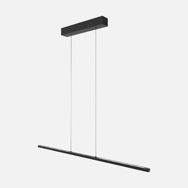 Dimmbare schwarze LED-Pendelleuchte mit Touch-Funktion, 114 cm | Bande