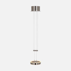 Hängeleuchte Piola LED-Ring, gebürsteter Stahl, Ø 15 cm, verstellbar, Esszimmer | 3500ST