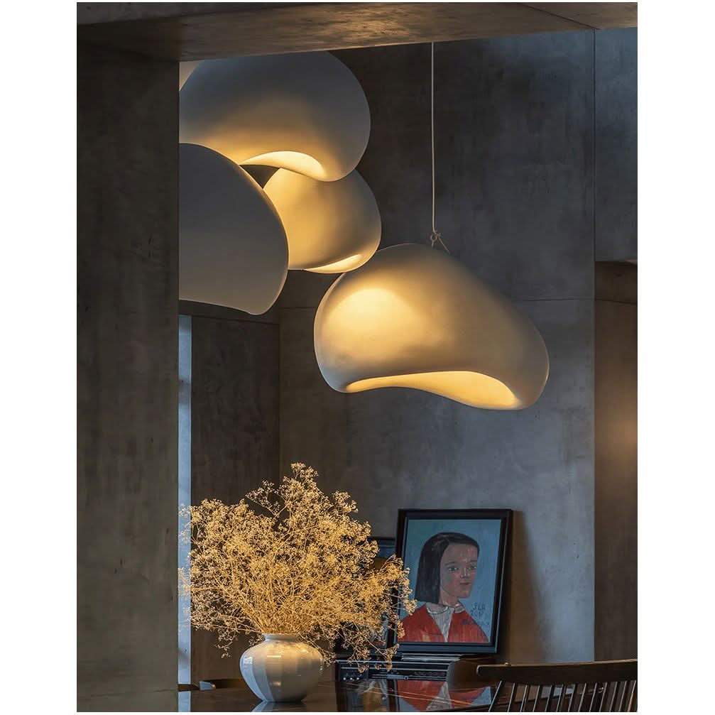 Suspension Danoise Luminaire | Cocoon - Designix Suspension luminaire Modèle 1 | Blanc Diamètre 30cm Blanc Froid (6000K)