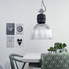 Suspension Industrielle Noir Transparent | Oaro