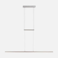 Suspension led cuisine, barre acier 114,5 cm à variateur tactile | Liné'Acier