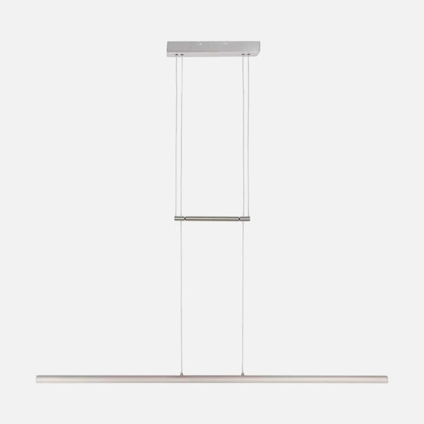 Suspension led cuisine, barre acier 114,5 cm à variateur tactile | Liné'Acier