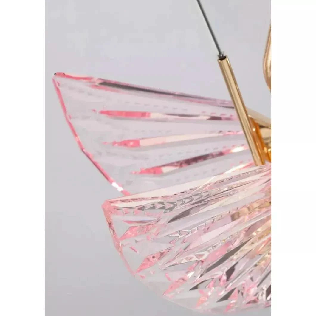 Suspension Luminaire Original Cygne | Rêve Étincelant - Designix Suspension luminaire Bleu | Courbée