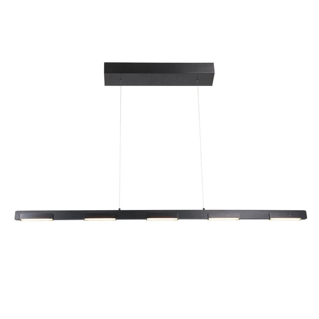 Produit de face sur fond blanc, longue barre noire et fixation rectangulaire