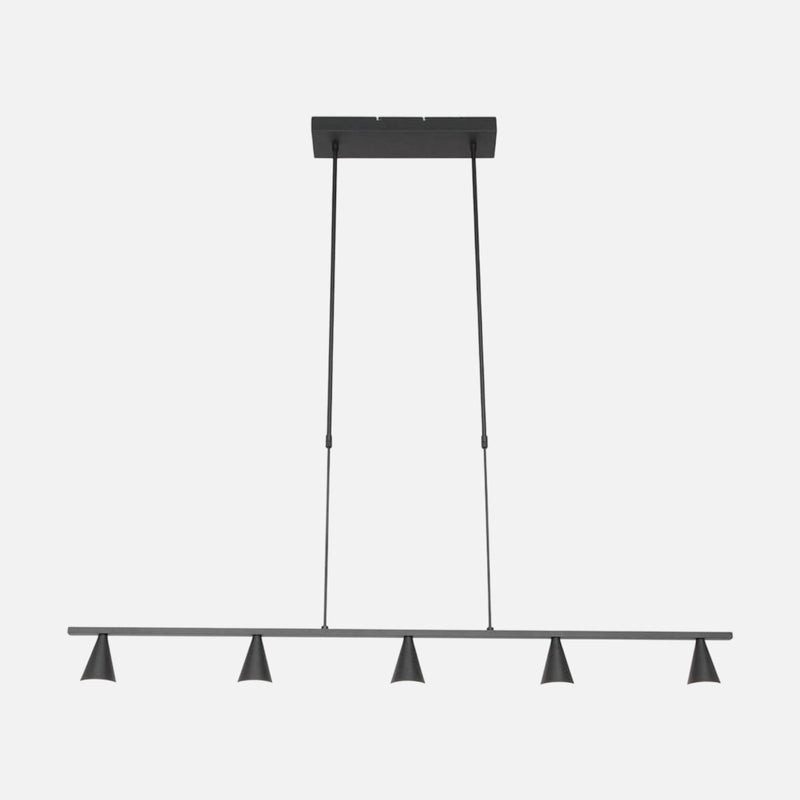 Suspension noire design Vortex 120 cm, salle à manger | 3066ZW