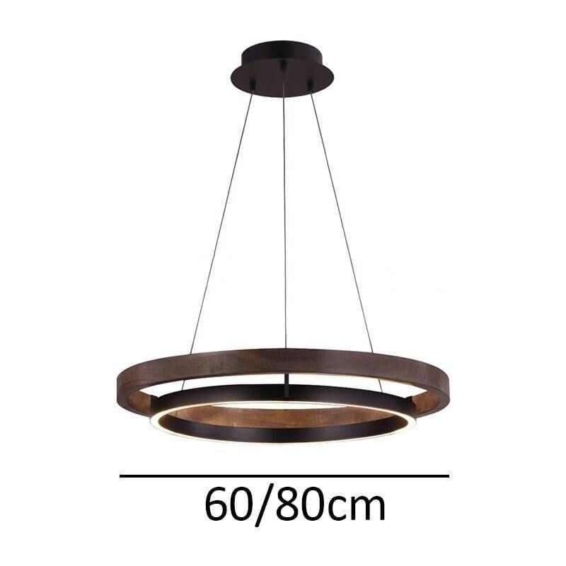 Suspension Plate | Douceur Luminescente - Designix Suspension luminaire Noir Diamètre 60cm Blanc Chaud