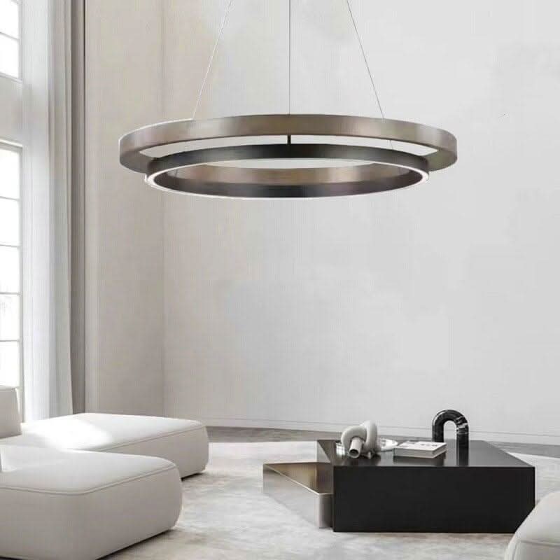 Suspension Plate | Douceur Luminescente - Designix Suspension luminaire Noir Diamètre 60cm Blanc Chaud