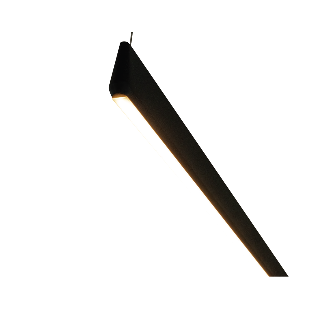 Suspension ZAMBELIS 152cm 32W Dimmable DESIGN Noir Sable 2556