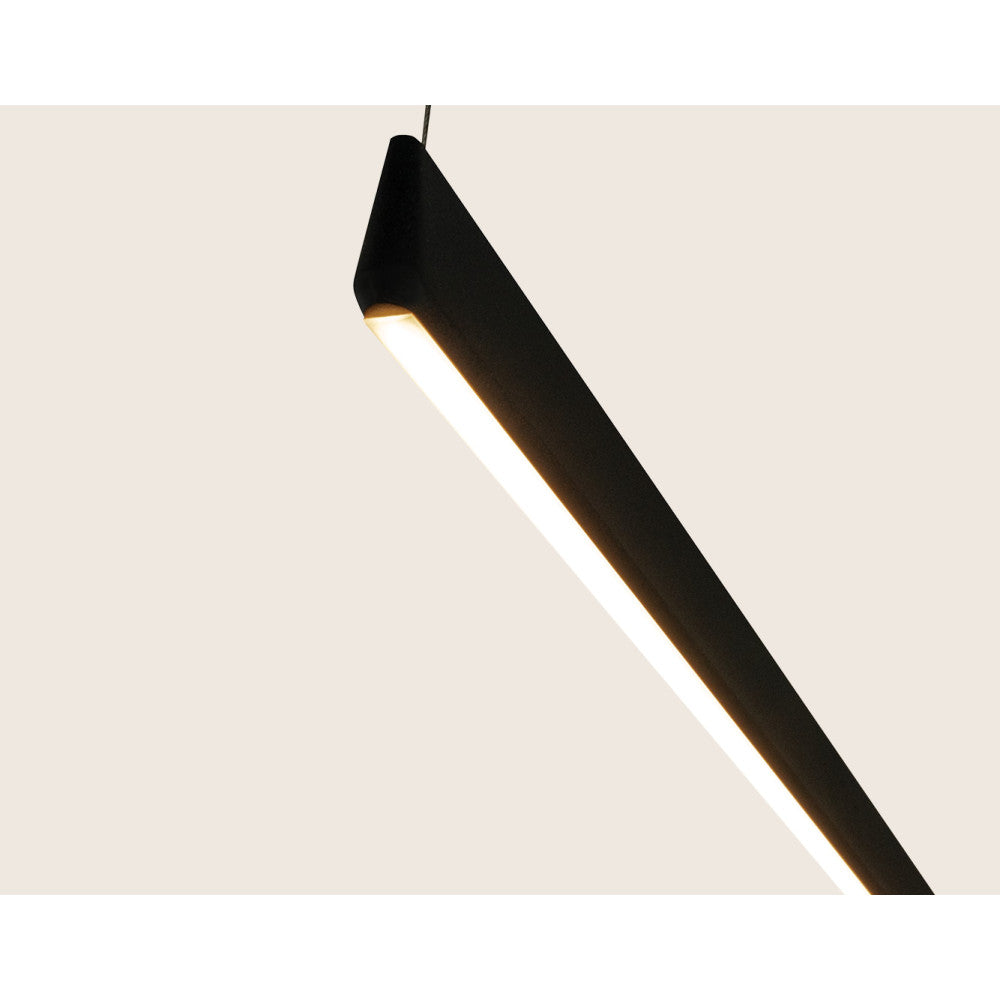 Suspension ZAMBELIS 152cm 32W Dimmable DESIGN Noir Sable 2556