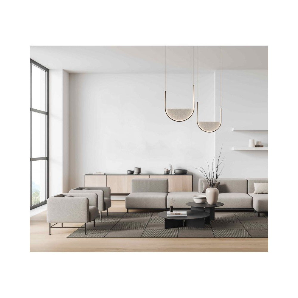 Suspension ZAMBELIS 20W Dimmable DESIGN Noir Mat 23166