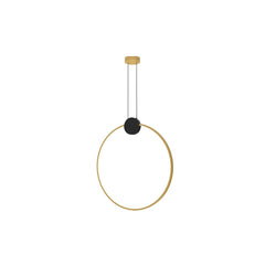 Suspension ZAMBELIS 24W D600 Dimmable DESIGN Noir Mat et Dore 23094