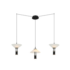 Suspension ZAMBELIS 28W Dimmable Direct/Indirect DESIGN Noir Mat 23200