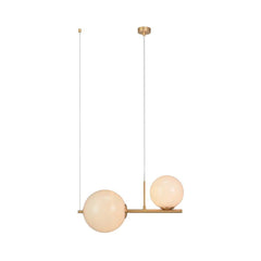 Suspension ZAMBELIS 2xE27 DESIGN Dore Mat Sans Source 1997