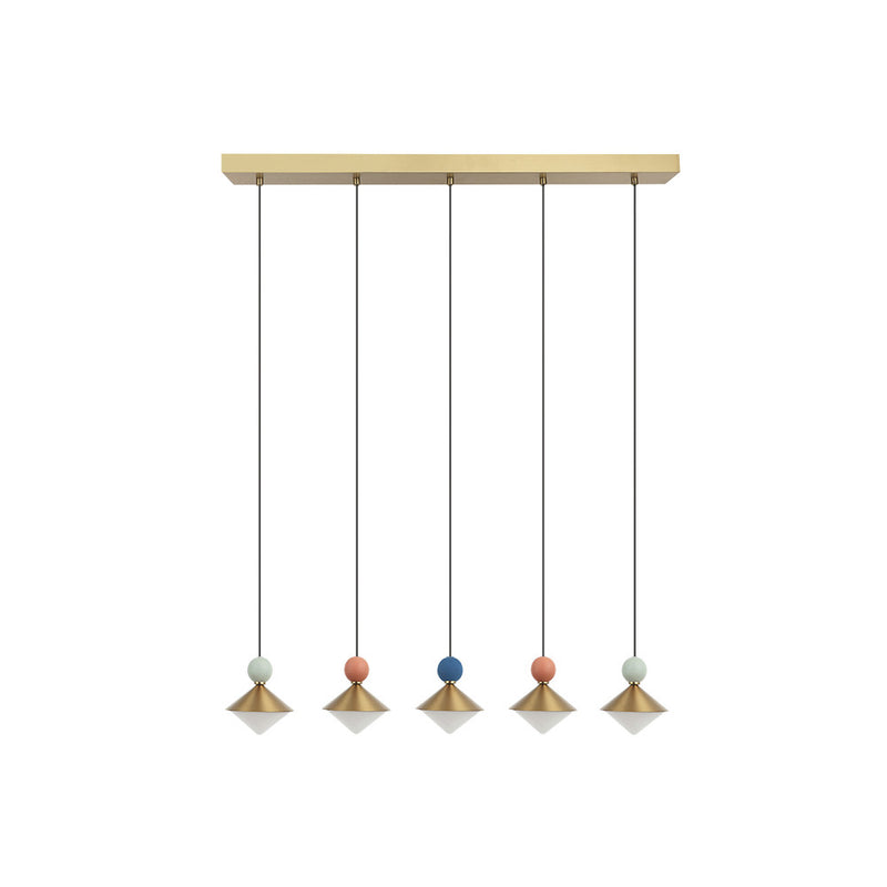 Suspension ZAMBELIS 32W Dimmable DESIGN Laiton Brosse 25103