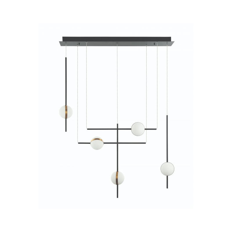 Suspension ZAMBELIS 38W DESIGN Noir Mat 2001