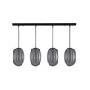 Suspension ZAMBELIS 4xE14 DESIGN Noir Mat Sans Source 19243