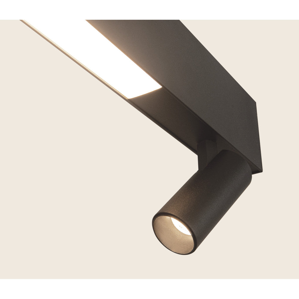 Suspension ZAMBELIS 7+32W DESIGN Noir Sable 23254