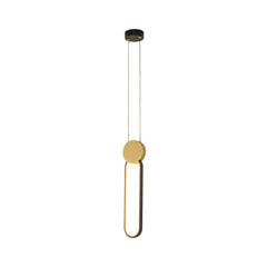 Suspension ZAMBELIS D100 13W Dimmable DESIGN Noir Mat et Dore 23101