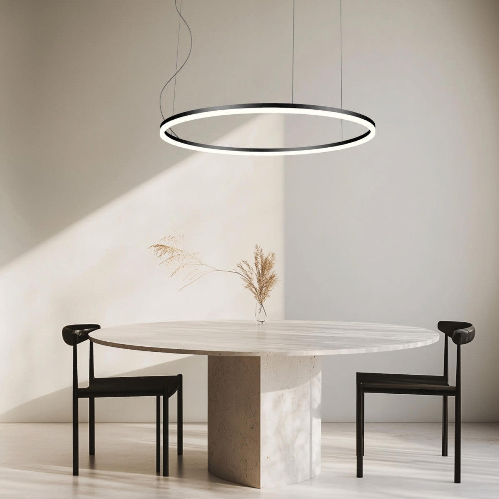 Suspension ZAMBELIS D1200 83W 4000K Dimmable DESIGN Noir Mat