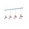 Suspension ZAMBELIS D200 4xE27 DESIGN Blanc Mat Sans Source 1993-W