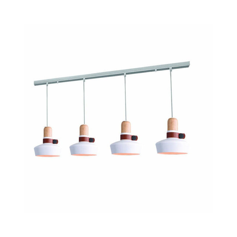 Suspension ZAMBELIS D200 4xE27 DESIGN Blanc Mat Sans Source 1993-W