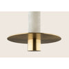 Suspension ZAMBELIS D200 7W Dimmable DESIGN Albatre Blanc et Laiton 2549