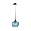 Suspension ZAMBELIS D240 E27 DESIGN Bleu et Laiton Sans Source 19175