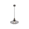 Suspension ZAMBELIS D280 E27 DESIGN Gris fonce Sans Source 23012