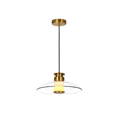 Suspension ZAMBELIS D300 10W Dimmable DESIGN Laiton Brosse et Verre 25141
