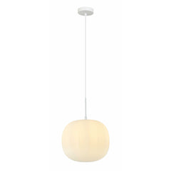 Suspension ZAMBELIS D300 E27 DESIGN Blanc Mat Sans Source 20125