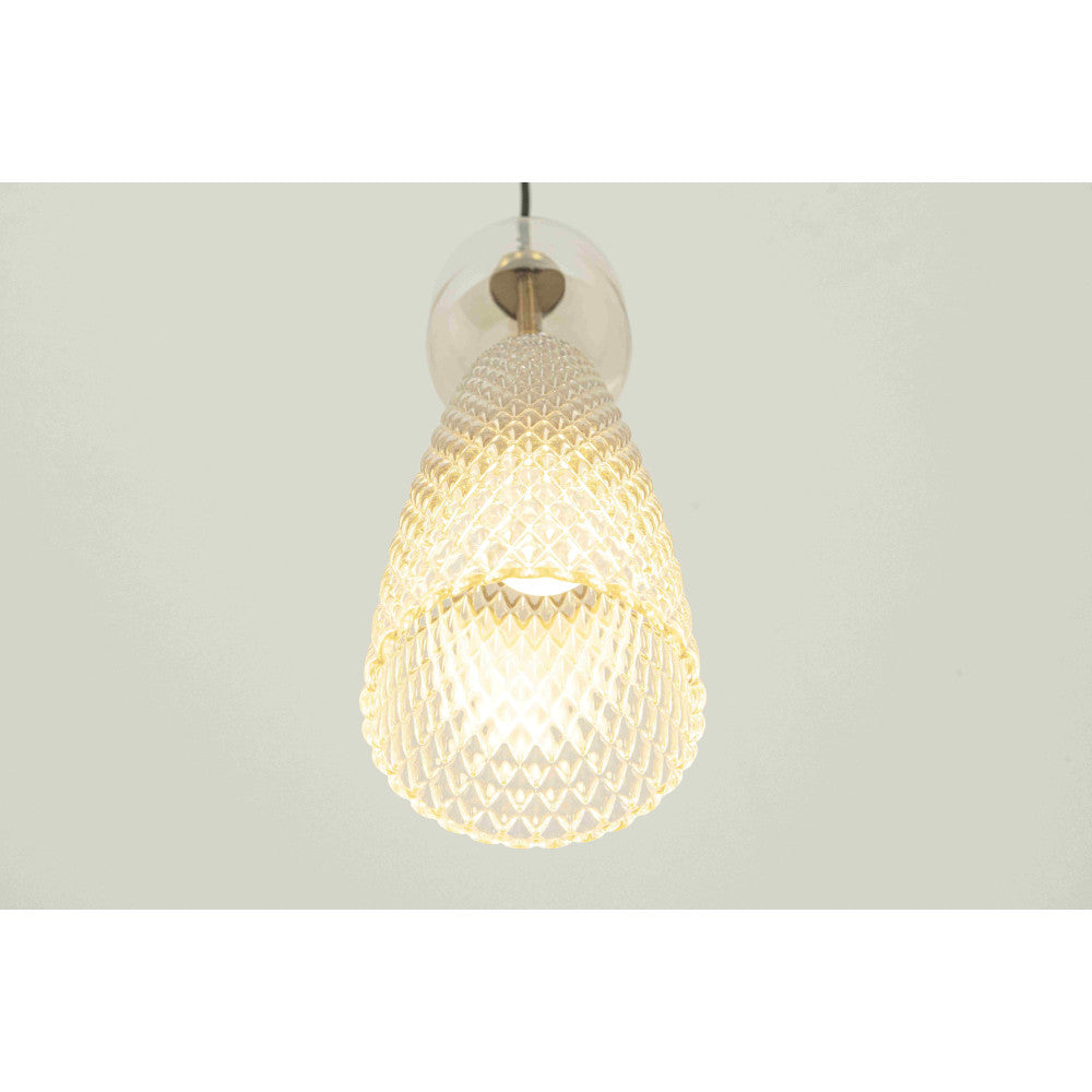 Suspension ZAMBELIS D380 3xE14 DESIGN Dore Sans Source 23010