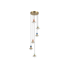 Suspension ZAMBELIS D390 40W Dimmable DESIGN Laiton Brosse 25102