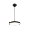 Suspension ZAMBELIS D400 17W Dimmable DESIGN Noir Mat et Laiton Brosse 25145