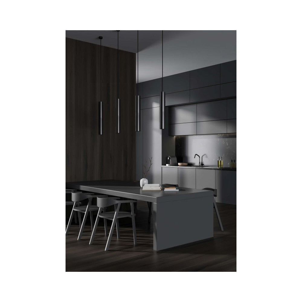 Suspension ZAMBELIS D53 GU10 DESIGN Noir Sans Source S157