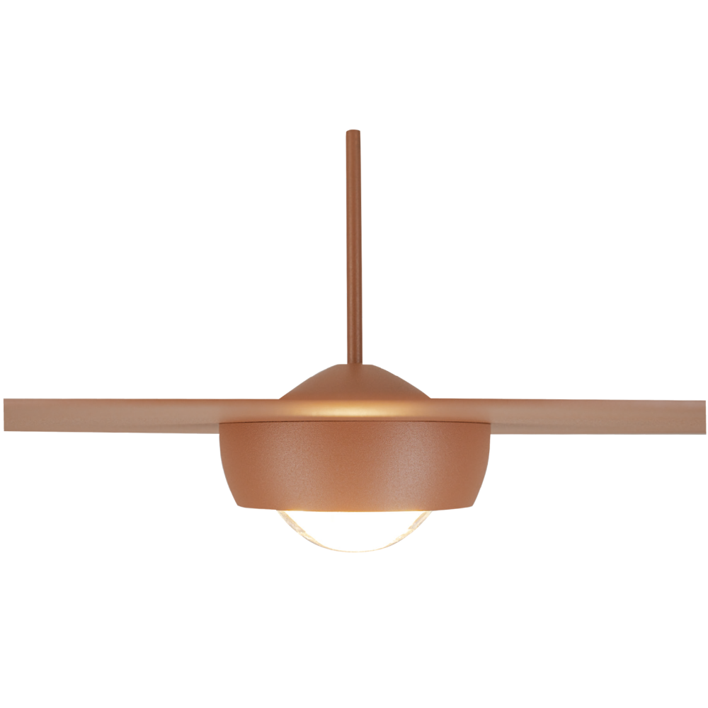 Suspension ZAMBELIS D550 21W Dimmable DESIGN Rouge Brique Sable 2588