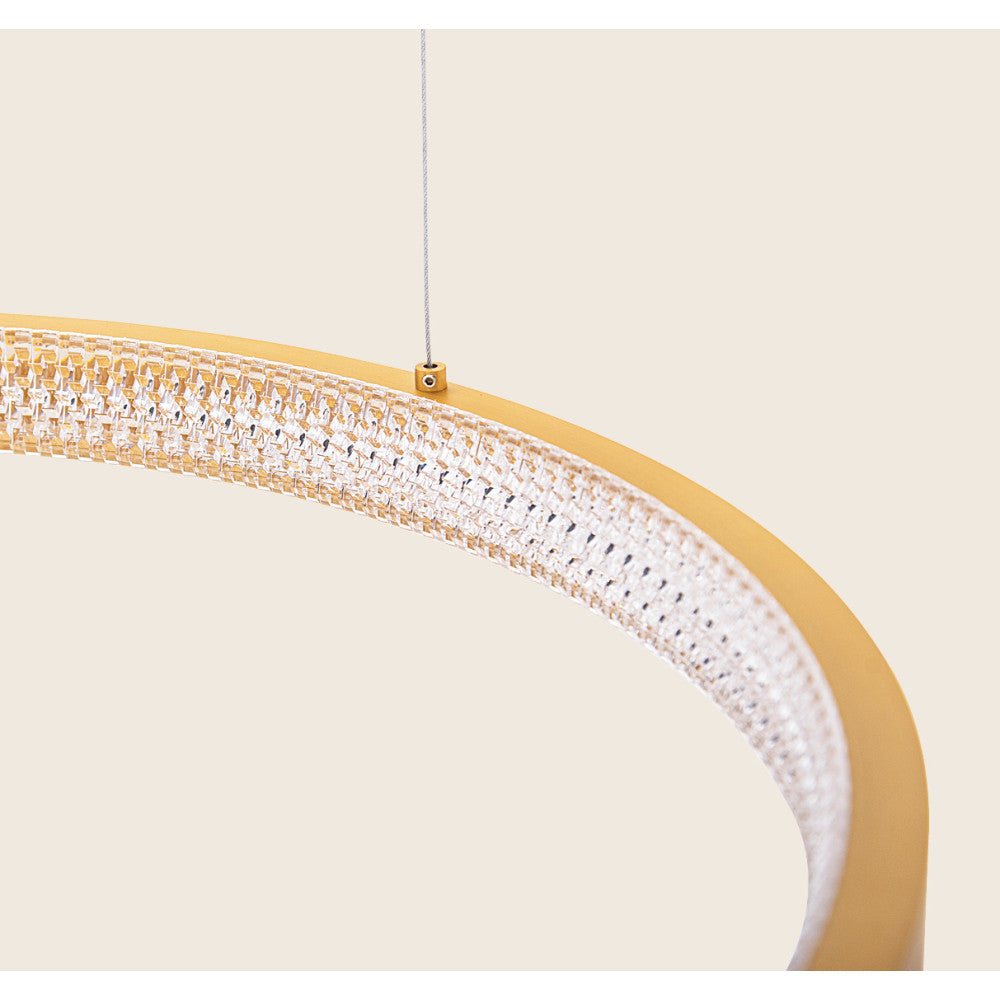 Suspension ZAMBELIS D600 34W Dimmable DESIGN Or Brosse Mat 2006
